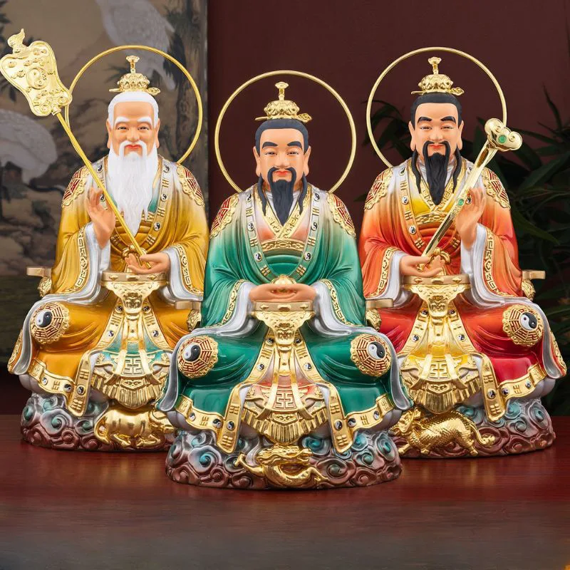 ブロンズ製 San Qing Dao Zu 像セット