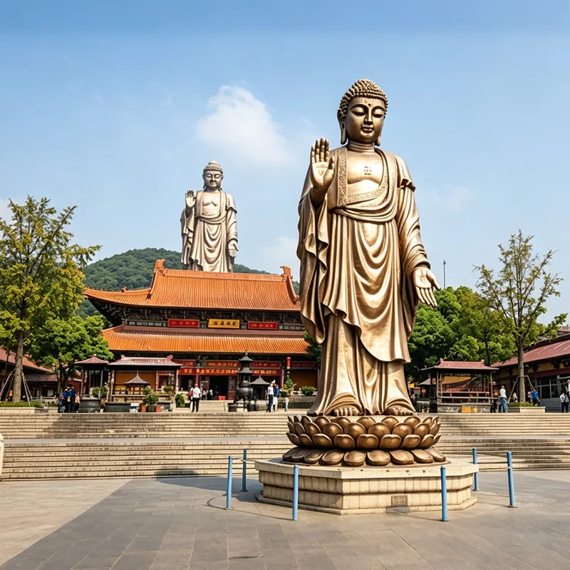 大型純銅弥勒仏像