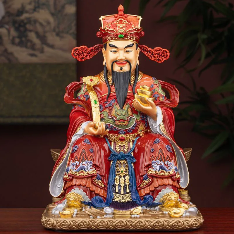 如意金塊座碧顔真鍮の富の神